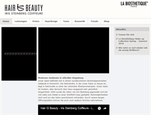 Tablet Screenshot of hair-is-beauty.de